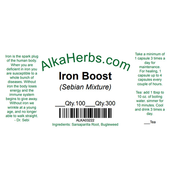 Iron Boost Mixture Natural Herbal Capsules for Sale Alkaherbs 4
