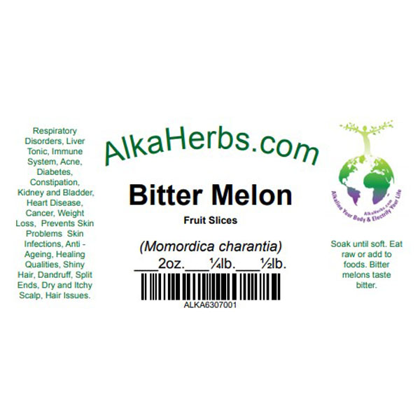 Bitter Melon (Momordica charantia) Natural Herbal Capsules Alkaherbs 6