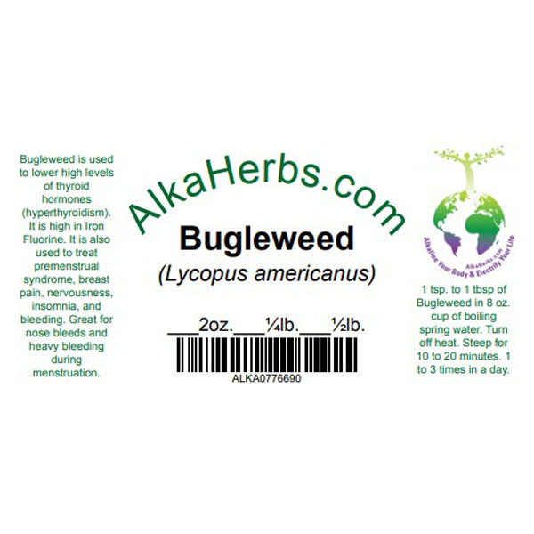 Bugleweed (Lycopus americanus) Natural Herbal Teas Alkaherbs 4