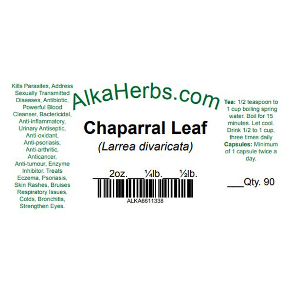 Chaparral Leaf (Larrea Tridentata) Natural Herbal Teas capsules 5