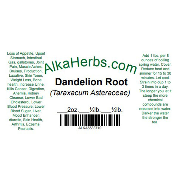 Dandelion Root ( Taraxacum officinale ) Natural Herbal Teas Chemical free 5