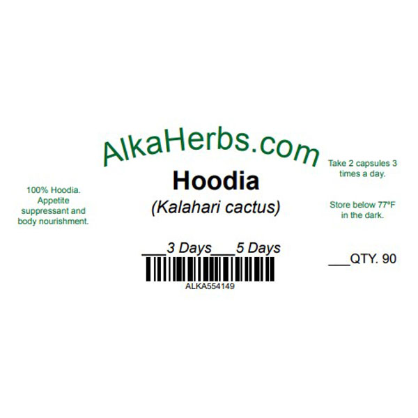 Hoodia (Kalahari cactus) Natural Herbal Capsules for Sale Alkaherbs 5