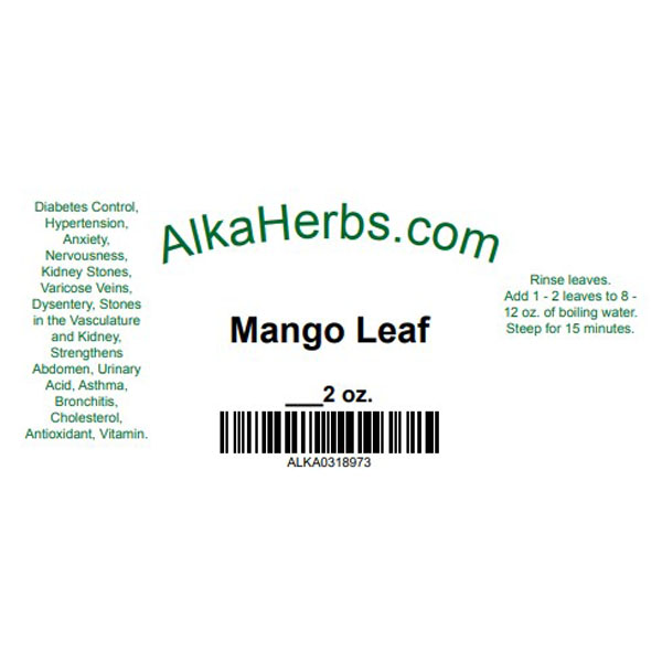 Mango Leaf Capsules Qty.100 Natural Herbal Teas herbs 4