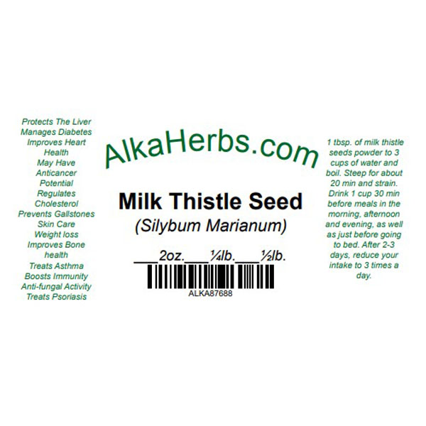 Milk Thistle Seed ( Silybum marianum ) Natural Herbal Teas herbs 4