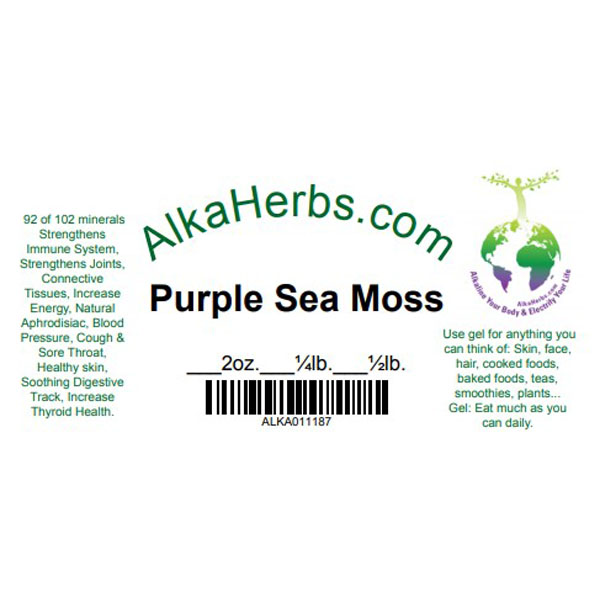 Purple Sea Moss-Jamaican ( Chondrus Crispus ) Natural Herbal Capsules for Sale Dr.Sebi 5