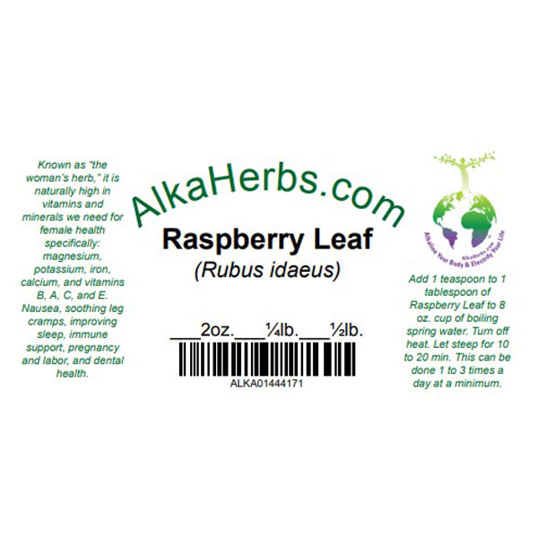 Raspberry Leaf (Rubus idaeus) Natural Herbal Teas Calcium 4