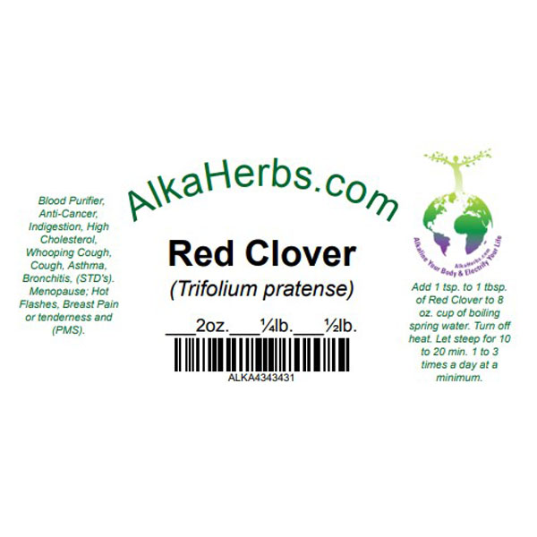 Red Clover Herb ( Trifolium pratense ) Natural Herbal Teas Cancer prevention 5