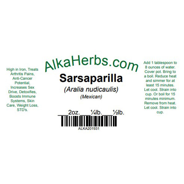 Sarsaparilla Root Natural Herbal Teas Acne 7