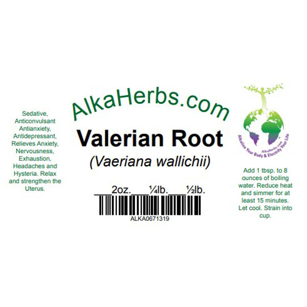 Valerian Root ( Vaeriana wallichii ) Natural Herbal Teas Alkaherbs 4