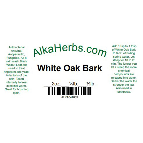 White Oak Bark ( Quercus alba ) Natural Herbal Teas and bronchitis 4
