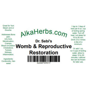 Womb & Reproductive Restoration Dr. Sebi Products Mixtures