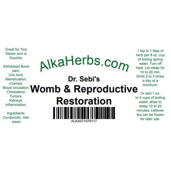 Womb & Reproductive Restoration Dr. Sebi Products Mixtures 4