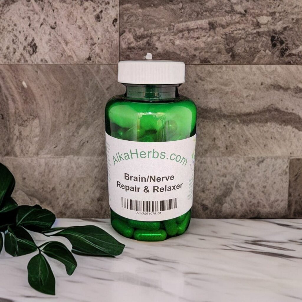 Alkaline Herbs for Nerves Brain/Nerve Relaxer AlkaHerbs