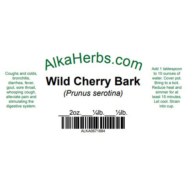 Wild Cherry Bark (Prunus serotina) Natural Herbal Teas 4