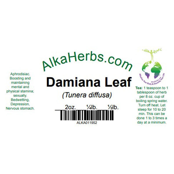 Damiana (Turnera diffusa) Natural Herbal Teas Anxiety 5