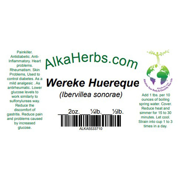 Wereke Huereque (Ibervillea sonorae) 1/4 lb. Natural Herbal Teas 4