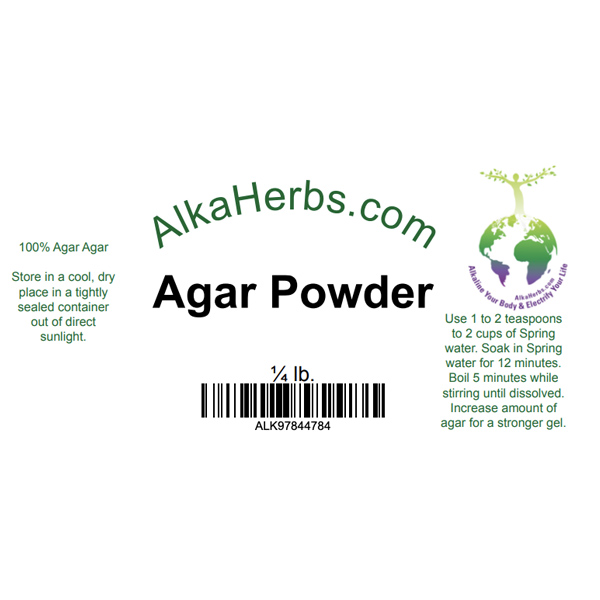 Agar Powder 1/4 lb. Food Agar agar powder 5