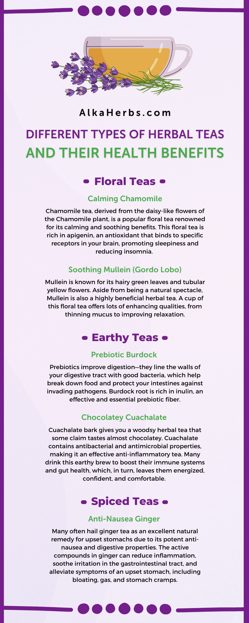 Different Types of Herbal Teas and Their Health Benefits